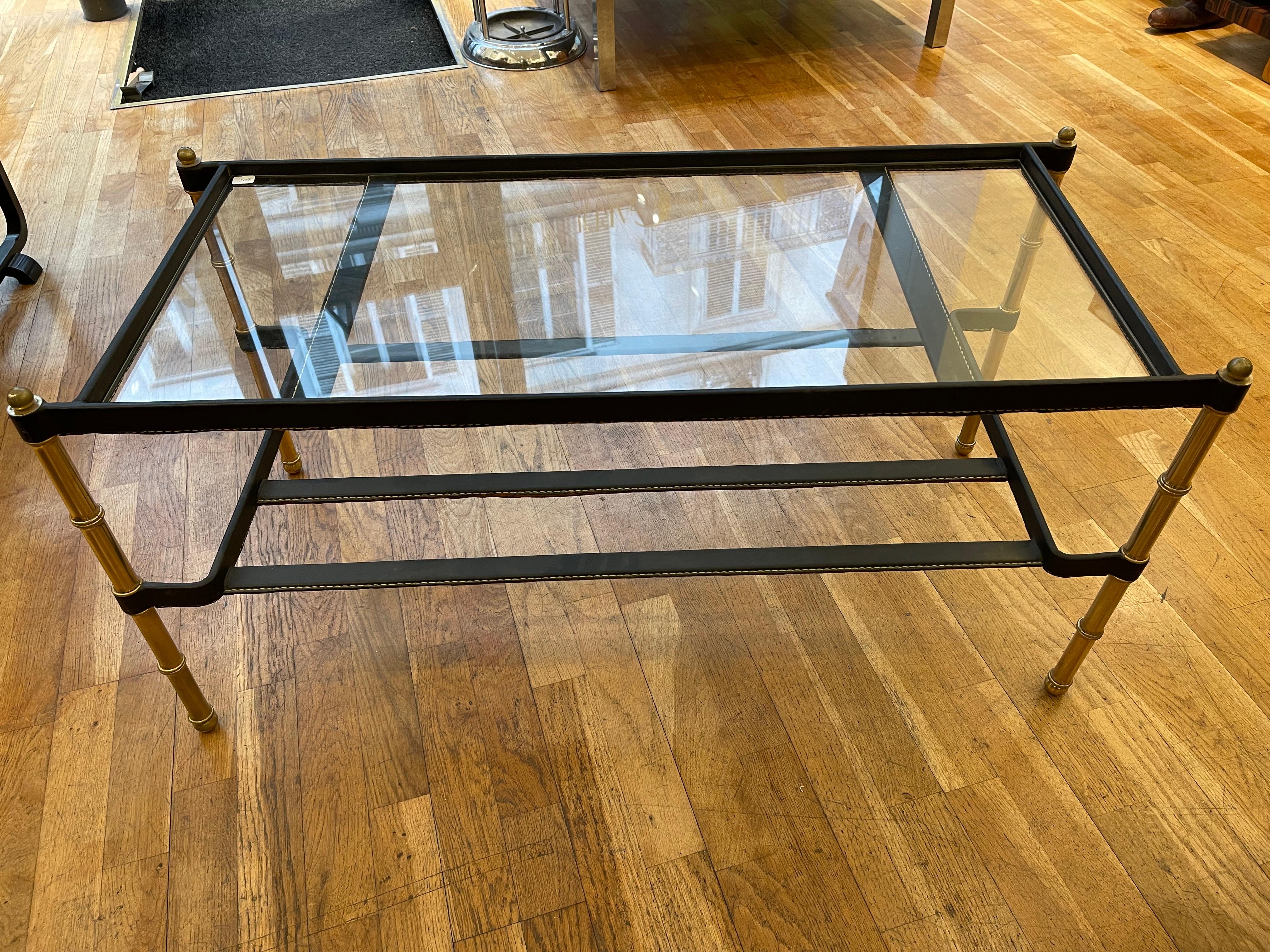 Beautiful Coffee table by Jacques Adnet, France, circa 1950 For Sale 2