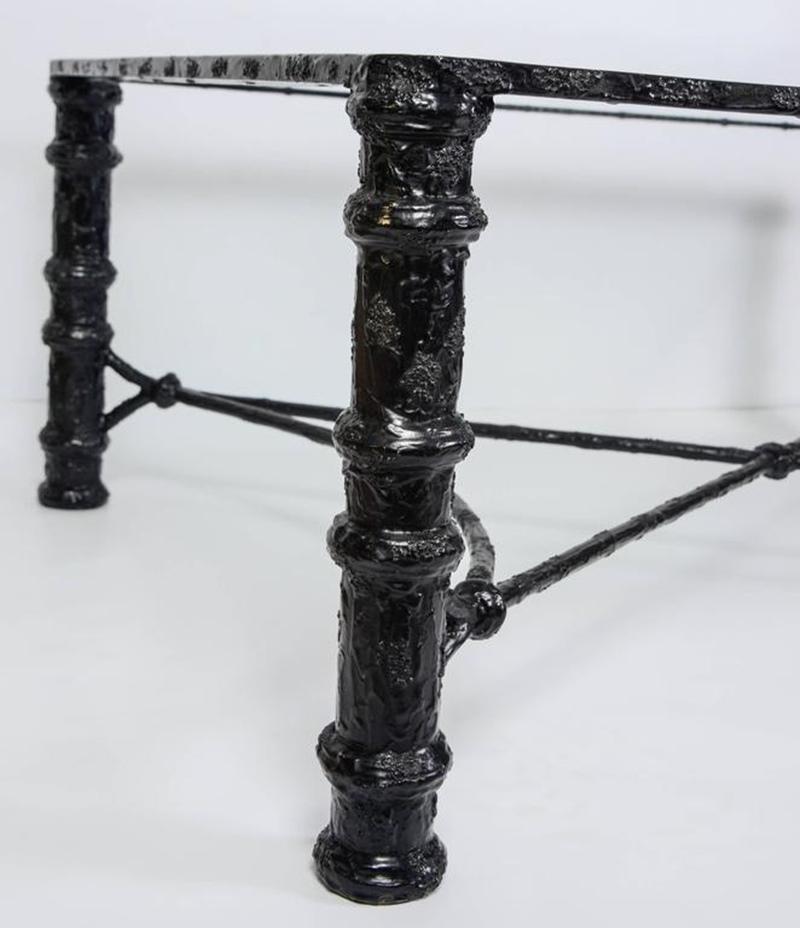 Beautiful Coffee Table, circa 1950 (Patiniert) im Angebot