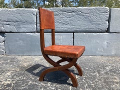 Beautiful Cognac Leather Dining Chairs, Peru