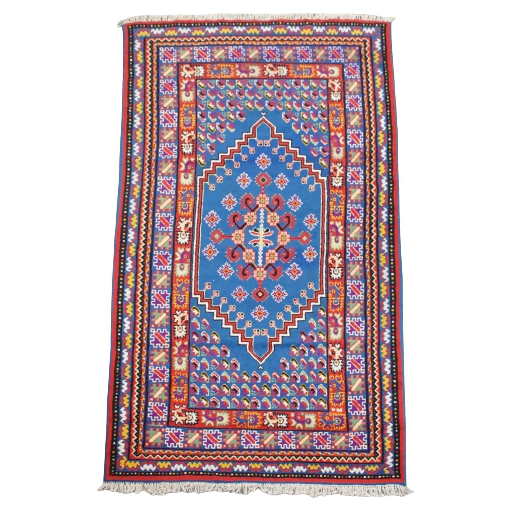 Schöner bunter Vintage-Teppich mit tollem Muster - 280x145 cm