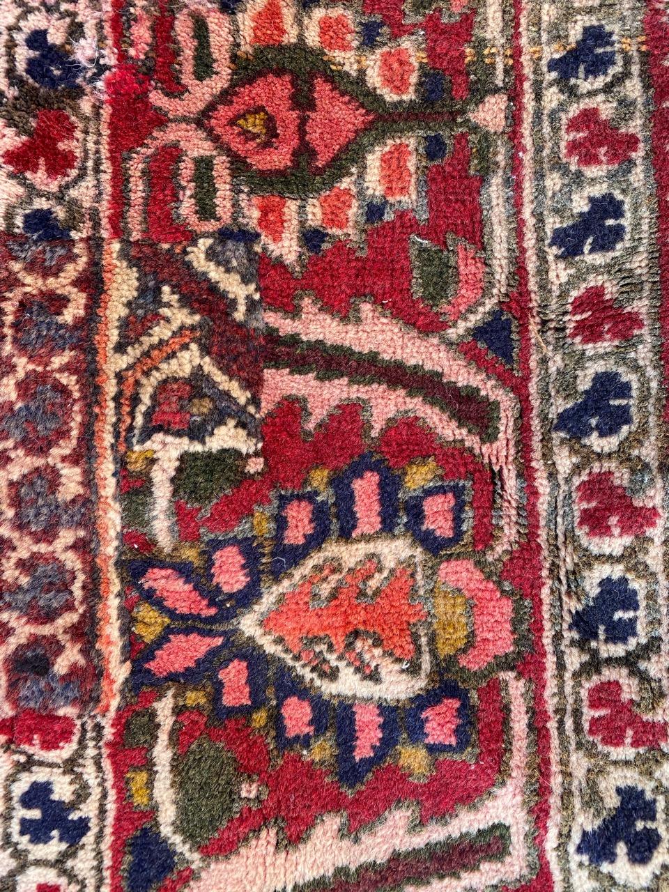Bobyrug's Beautiful Colourful Vintage Bakhtiari Rug (tapis vintage Bakhtiari) en vente 10