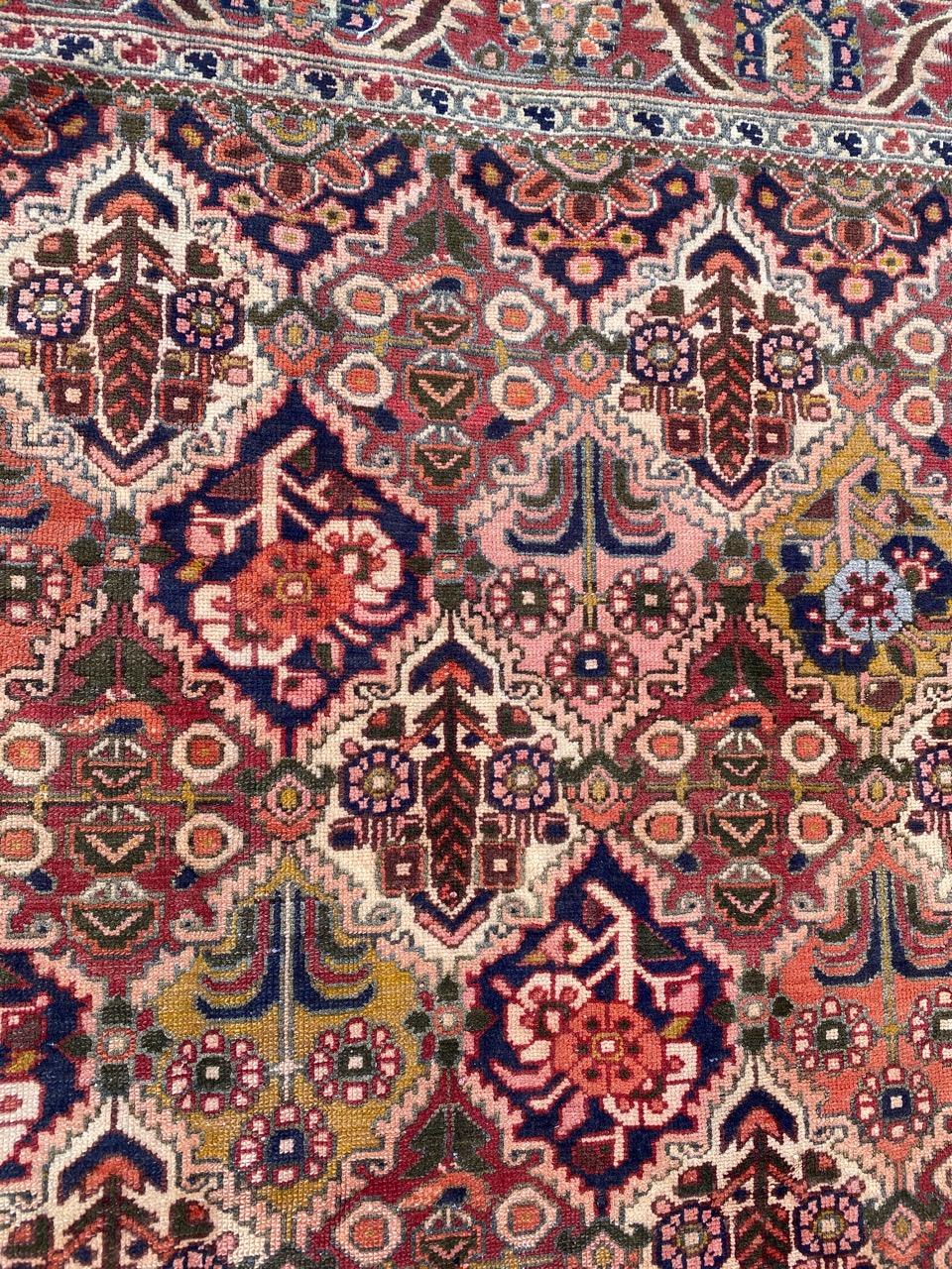 Laine Bobyrug's Beautiful Colourful Vintage Bakhtiari Rug (tapis vintage Bakhtiari) en vente