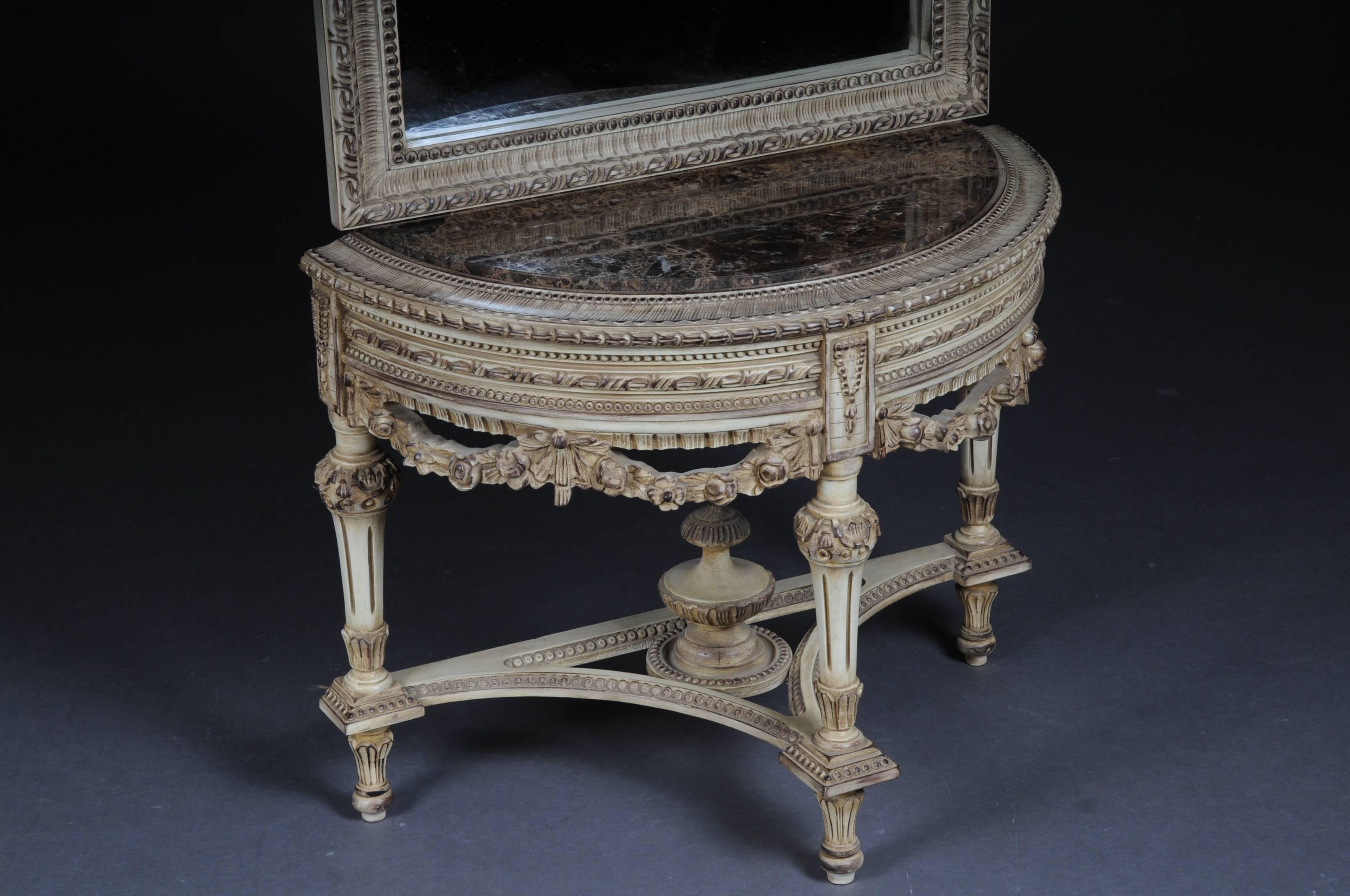 Beautiful Console Mirror in the Louis XVI For Sale 2
