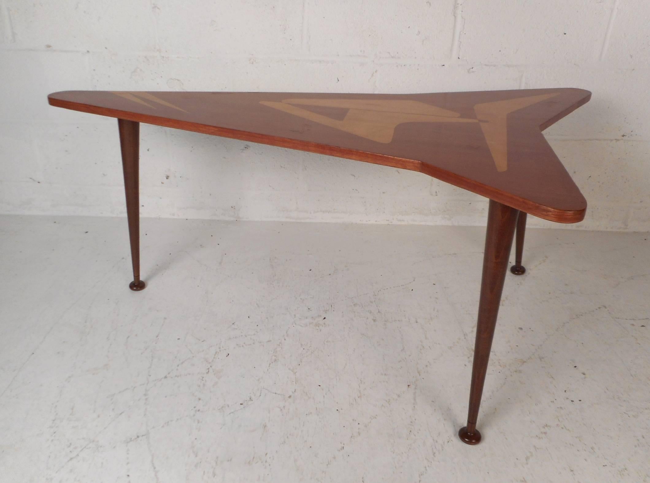 boomerang side table