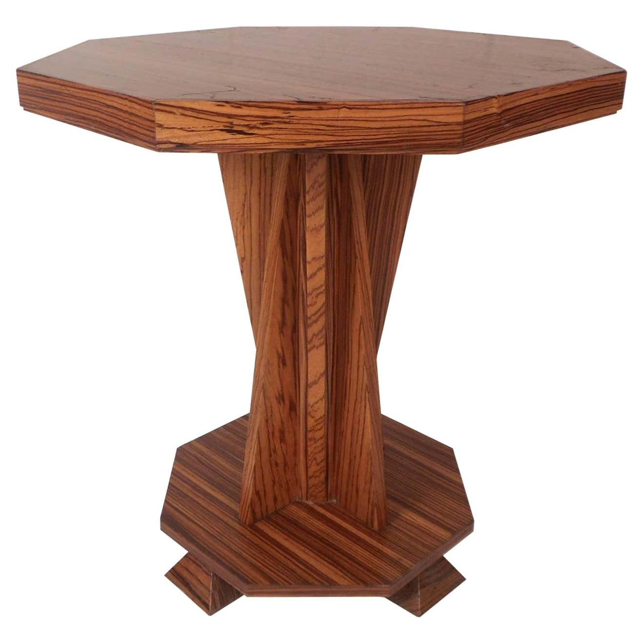 Beautiful Contemporary Modern Custom-Made Octagonal End Table For Sale ...