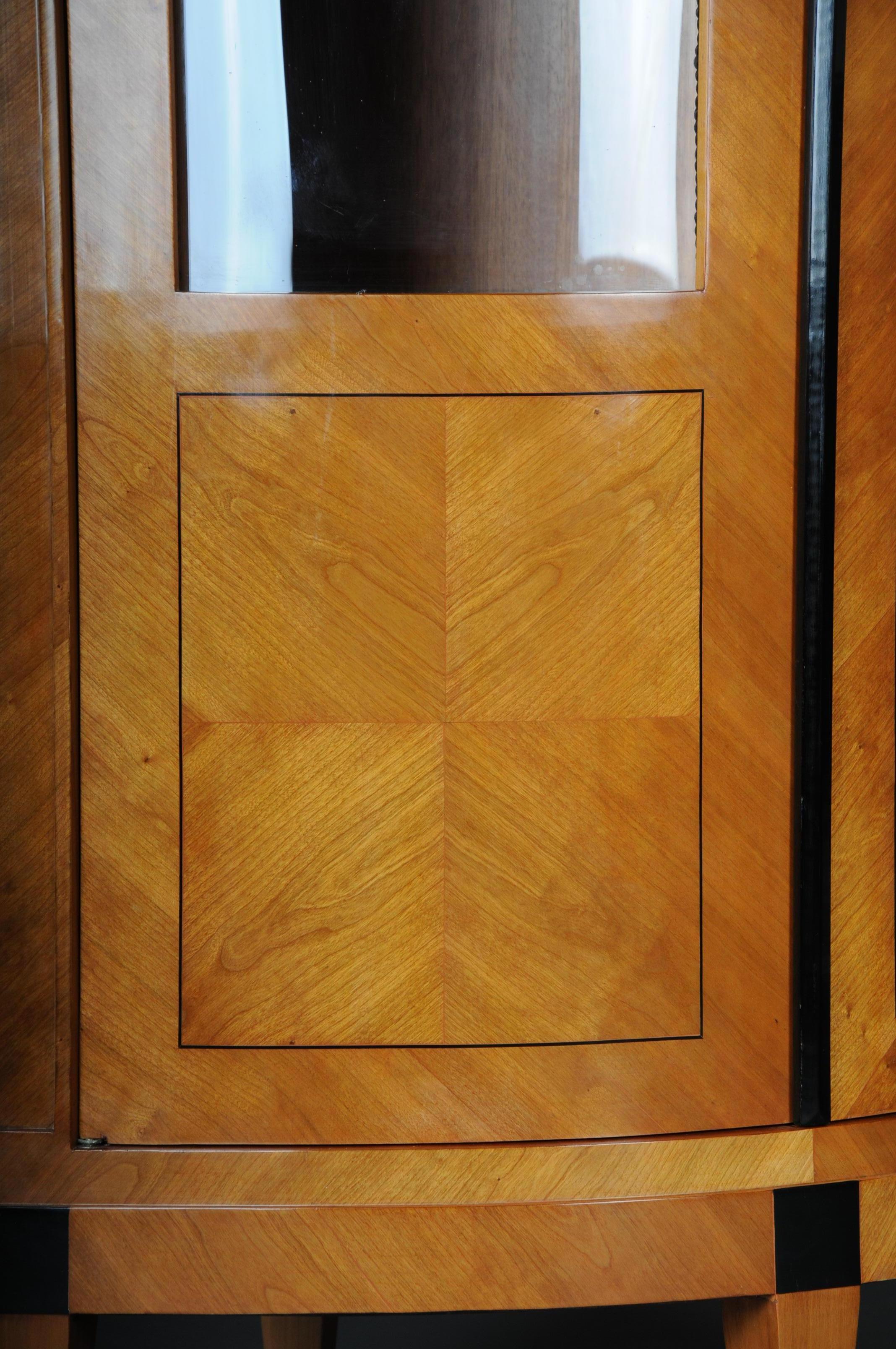 Beautiful Corner Showcase in Biedermeier Style, Cherrywood For Sale 3