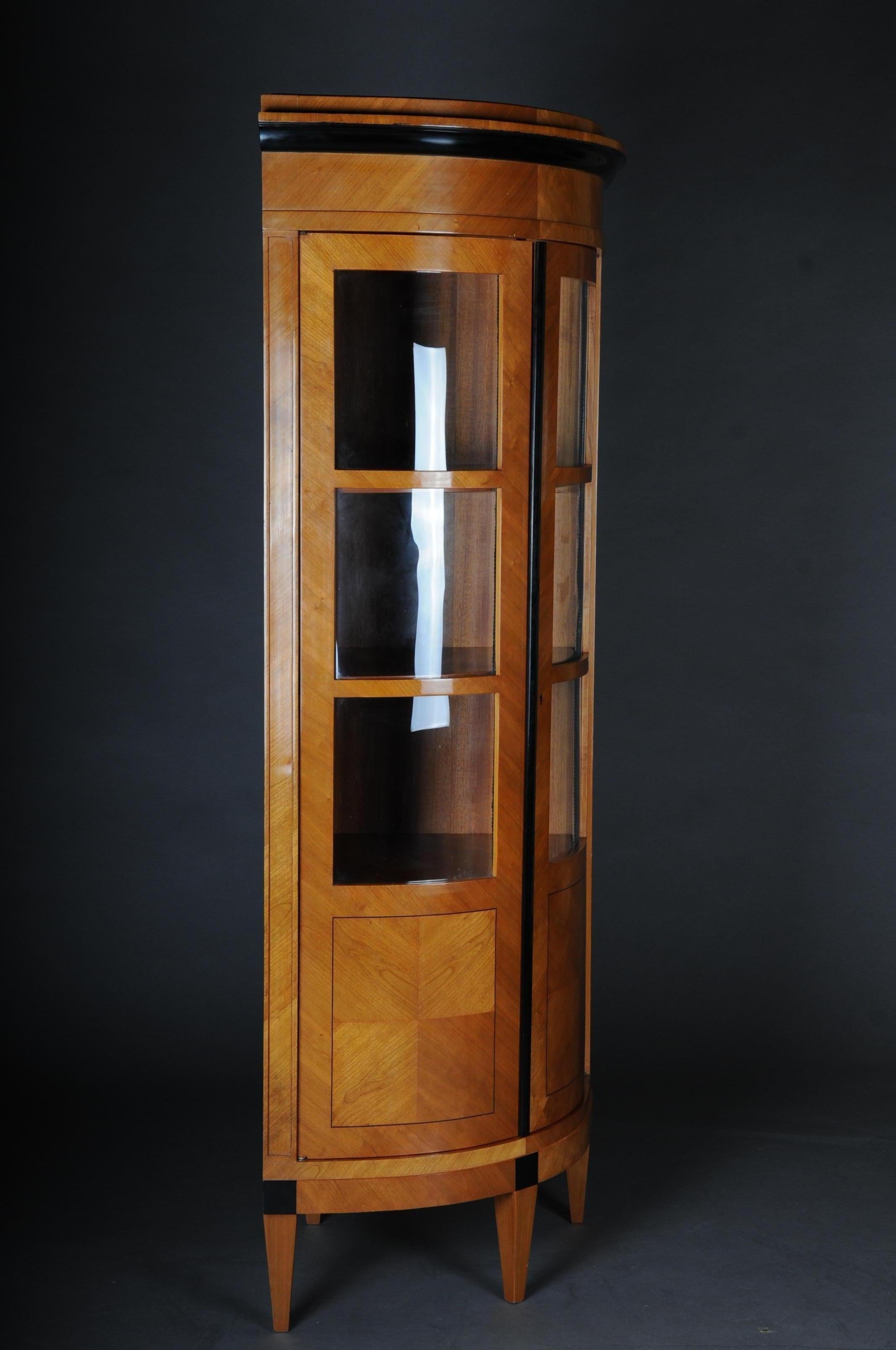 Beautiful Corner Showcase in Biedermeier Style, Cherrywood For Sale 4