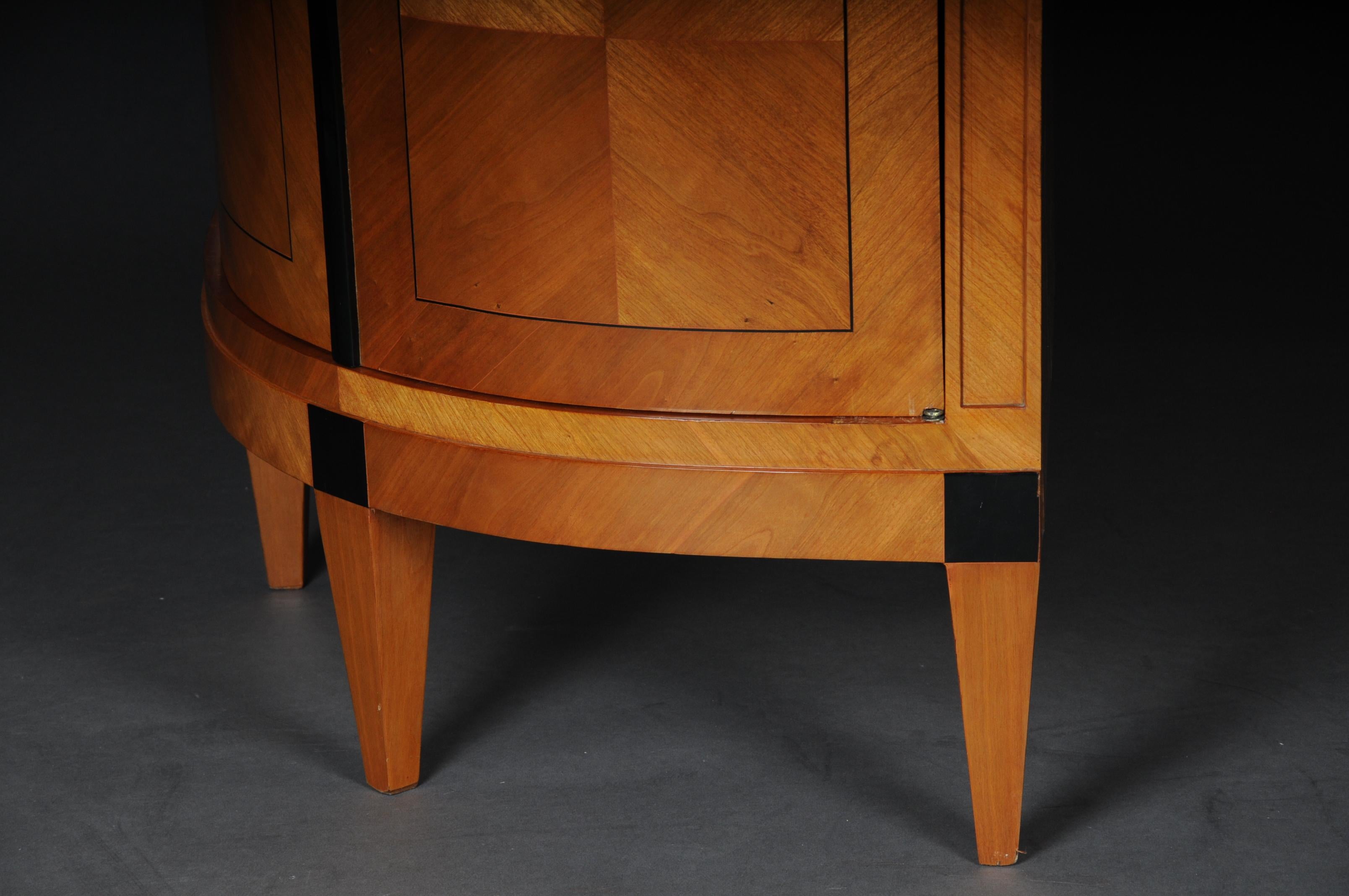 Beautiful Corner Showcase in Biedermeier Style, Cherrywood For Sale 8