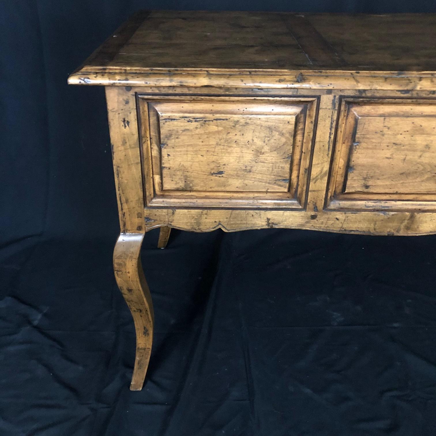 Late 20th Century Beautiful Country French Provincial Desk by Guy Chaddock