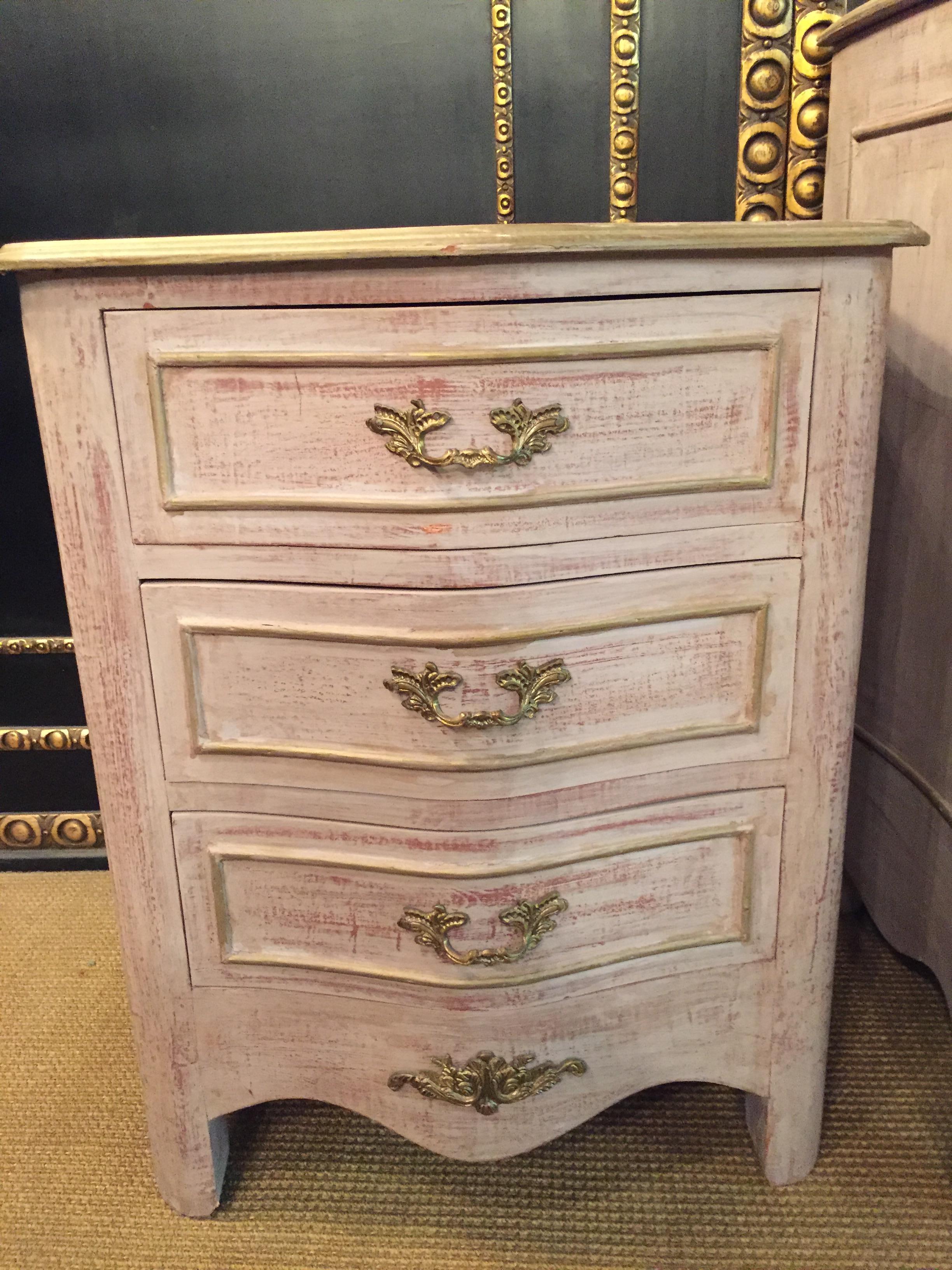 German Beautiful Country Style Baroque Chest of Drawers in the Style of 18th Century