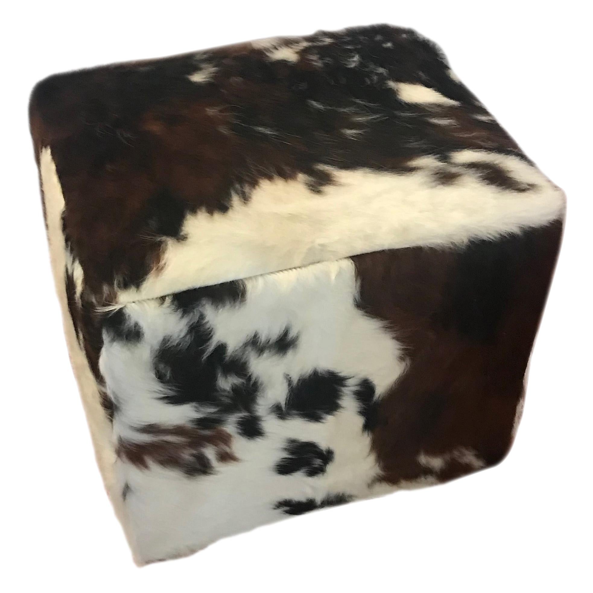 Beautiful Cow Hide Bench or Ottoman 