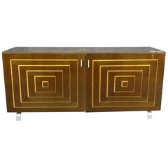 Vintage Beautiful Credenza with Inlay