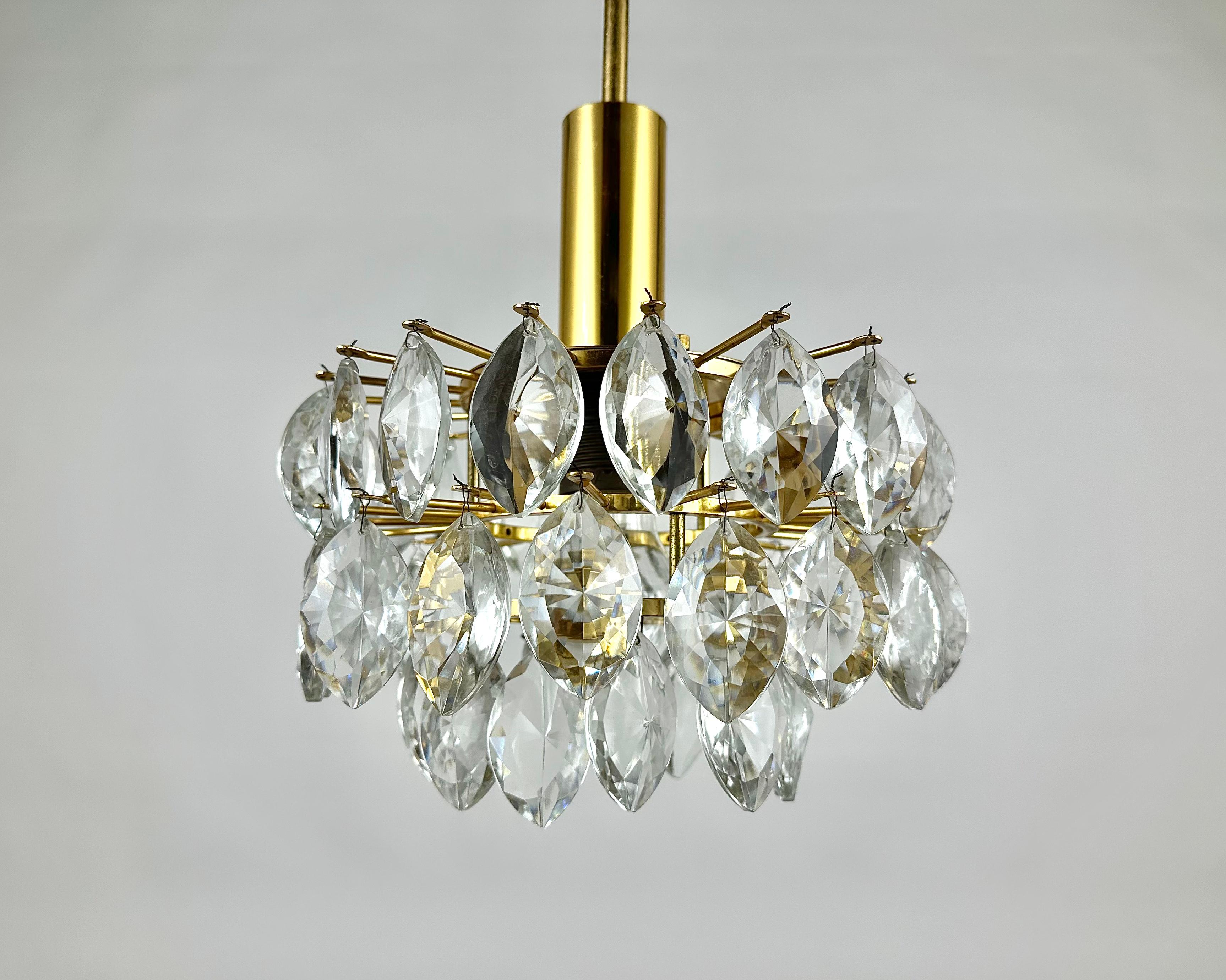 lampadario gocce cristallo anni '60