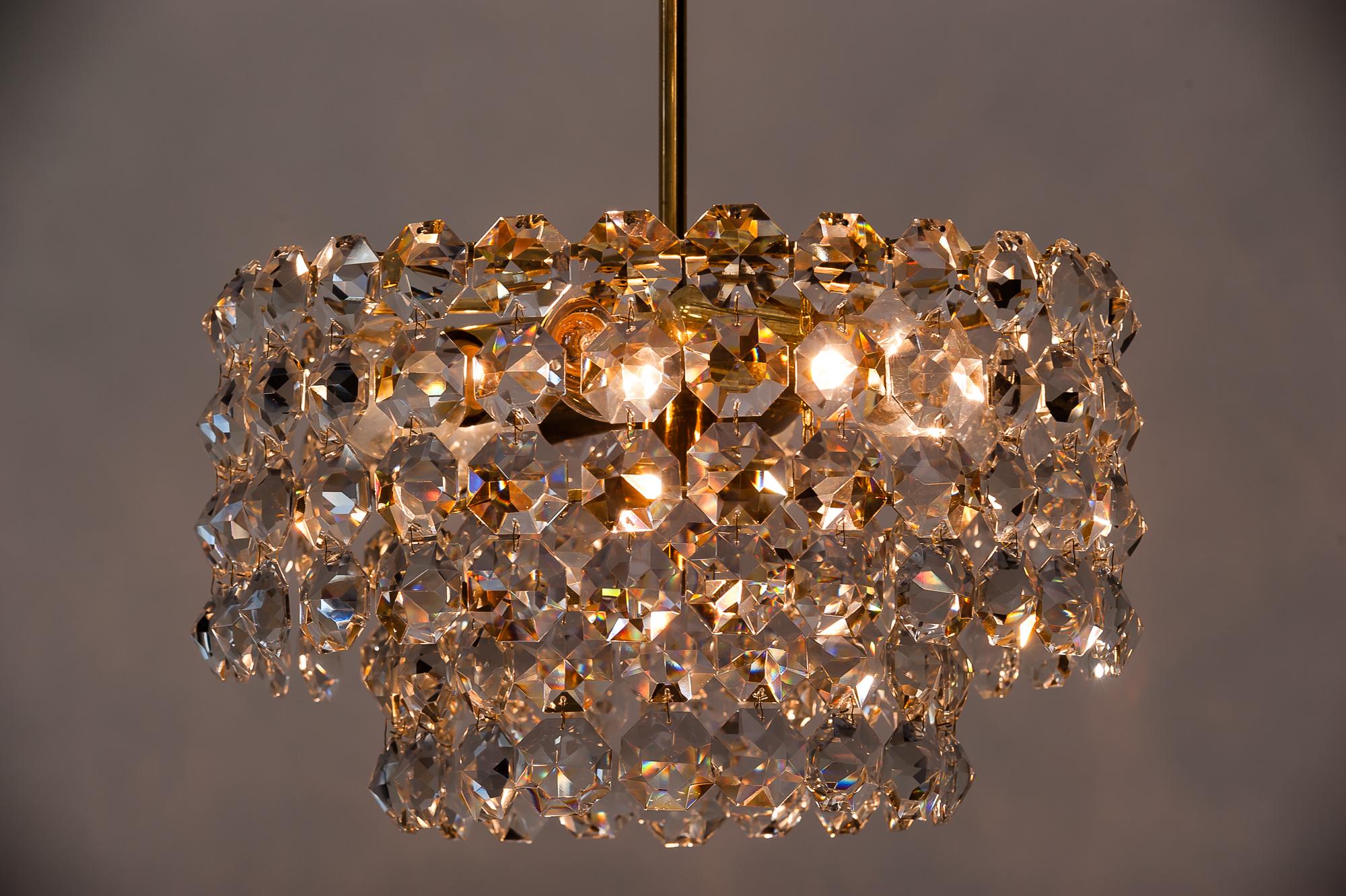 Beautiful Crystal Chandelier by Bakalowits & Sons, Vienna, 1960s 1