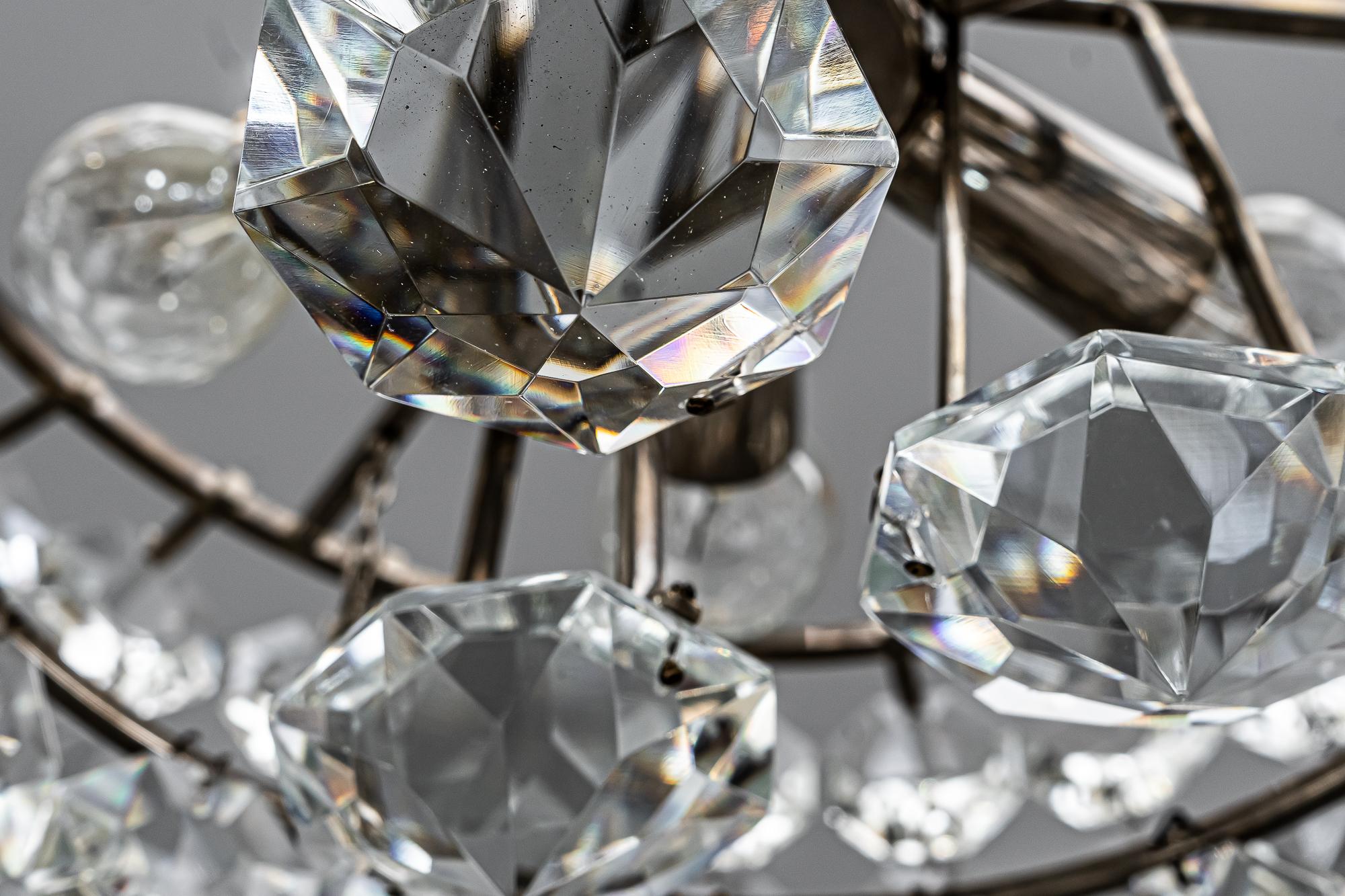 Beautiful Crystal Chandelier by Bakalowits & Sons, Vienna, 1960s For Sale 4