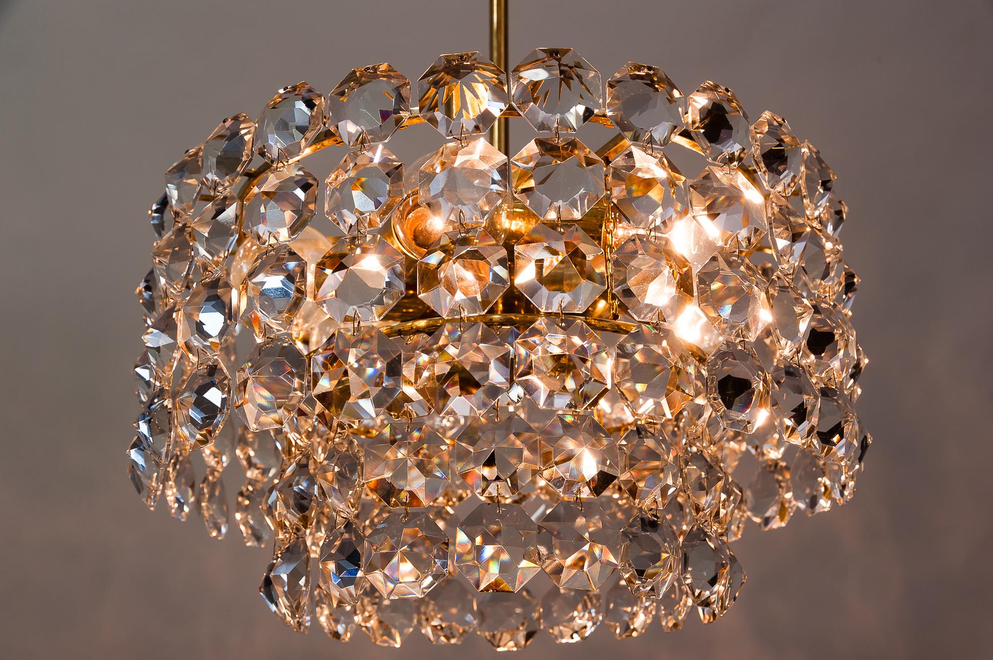 Beautiful Crystal Chandelier by Bakalowits & Sons, Vienna, 1960s 5
