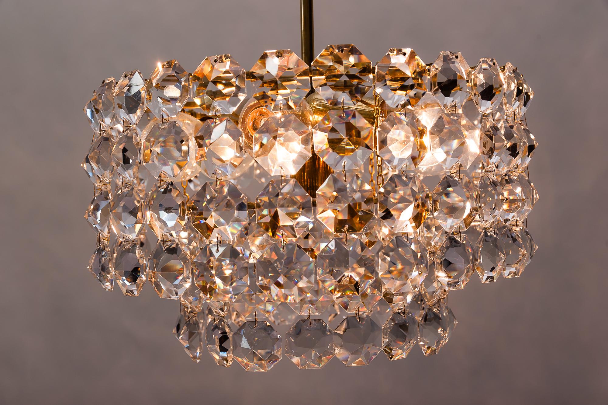 Beautiful Crystal Chandelier by Bakalowits & Sons, Vienna, 1960s 6