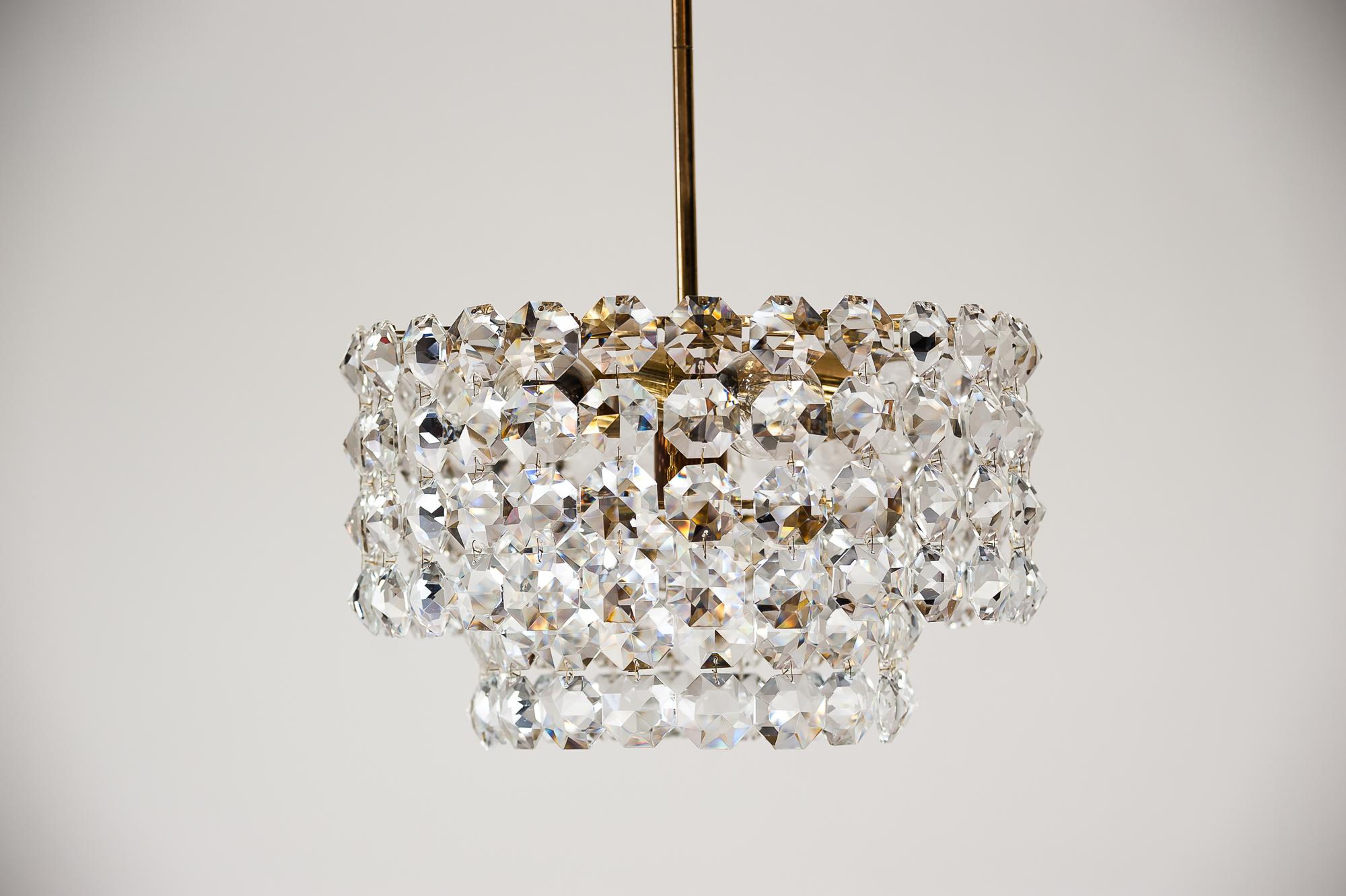 1960s crystal chandelier