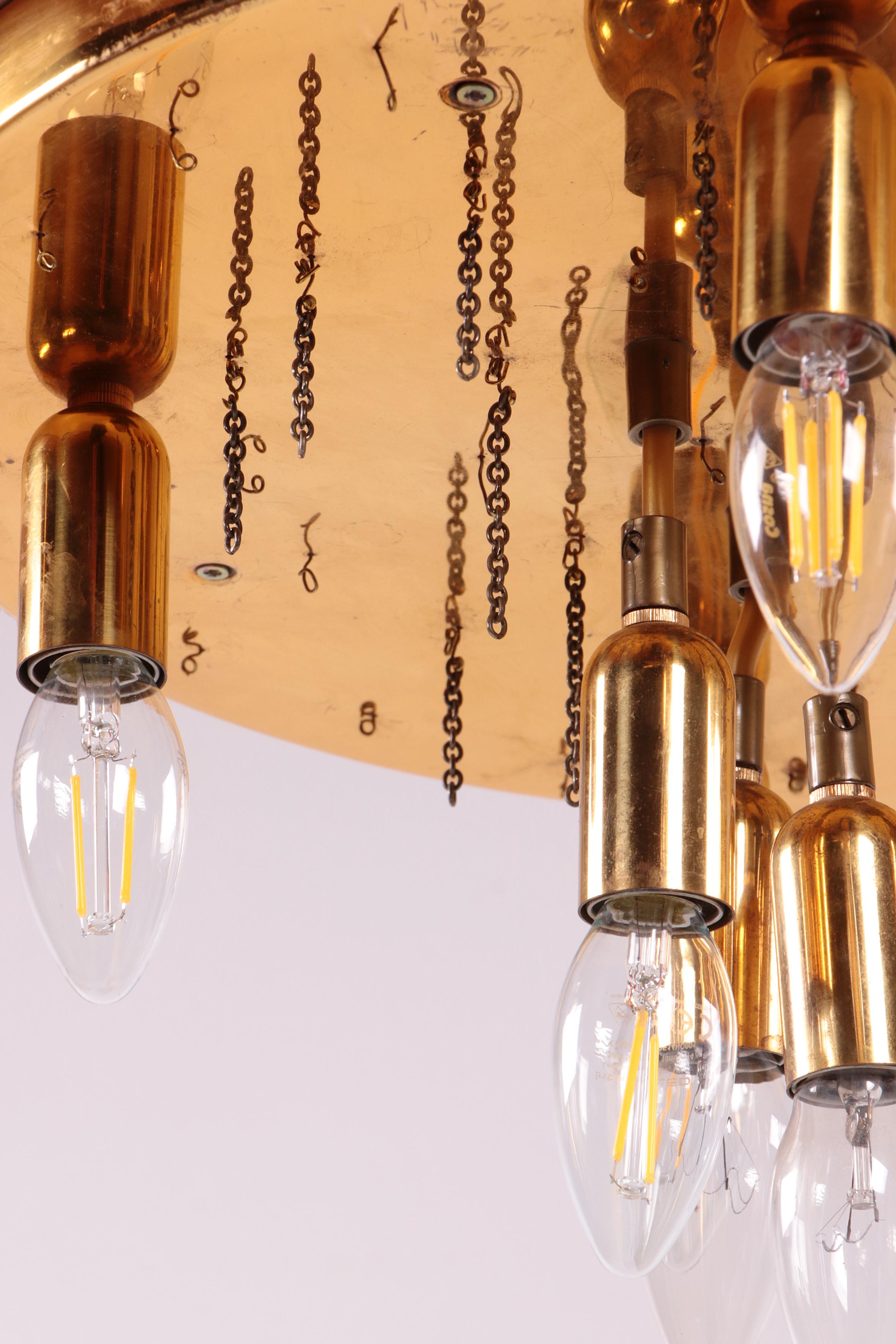Bellissimo lampadario o lampada da soffitto in cristallo 1960, Germania in vendita 3