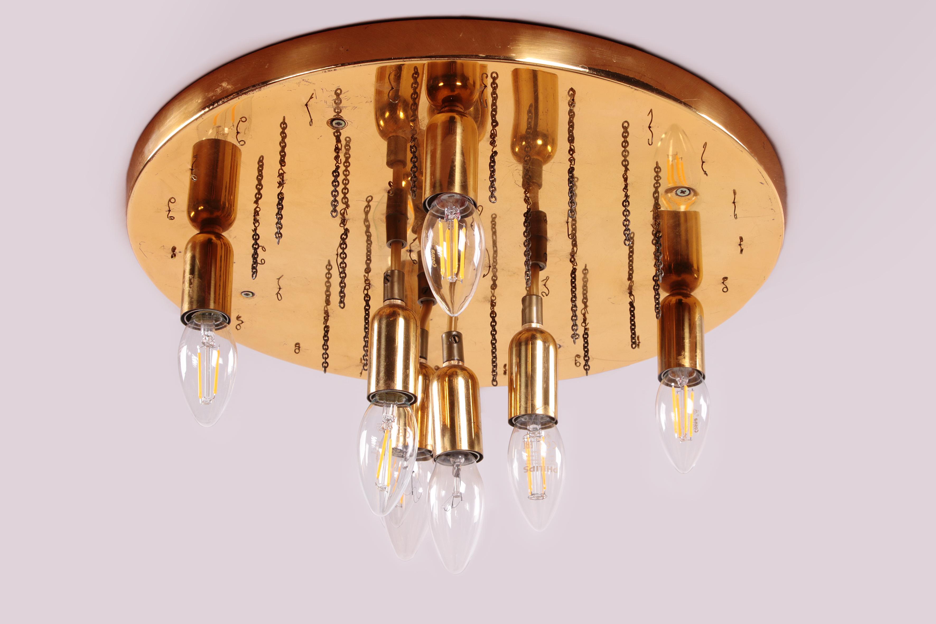 Bellissimo lampadario o lampada da soffitto in cristallo 1960, Germania in vendita 2