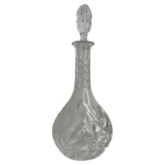 Magnifique carafe à décanter en cristal de verre, vintage Allemagne années 1950