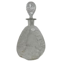 Magnifique bouteille carafe vintage en verre de cristal, Allemagne, années 1960