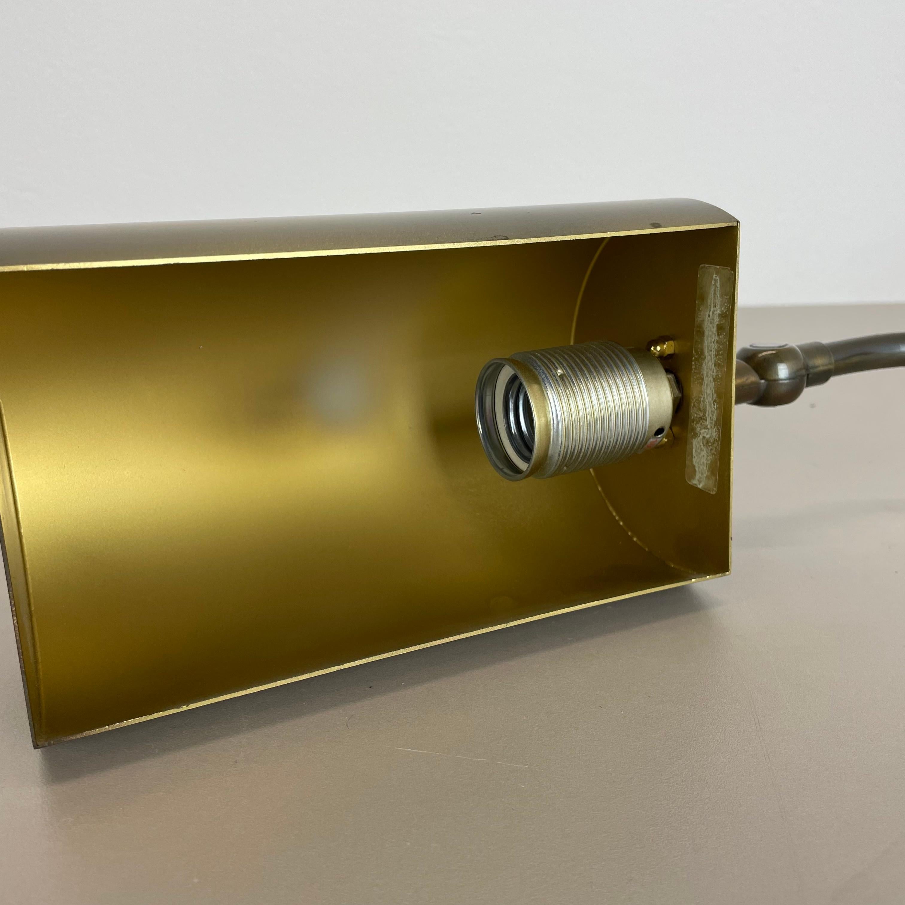 Beautiful Cubic Original Modernist Brass Metal Table Light, Germany, 1970s For Sale 10