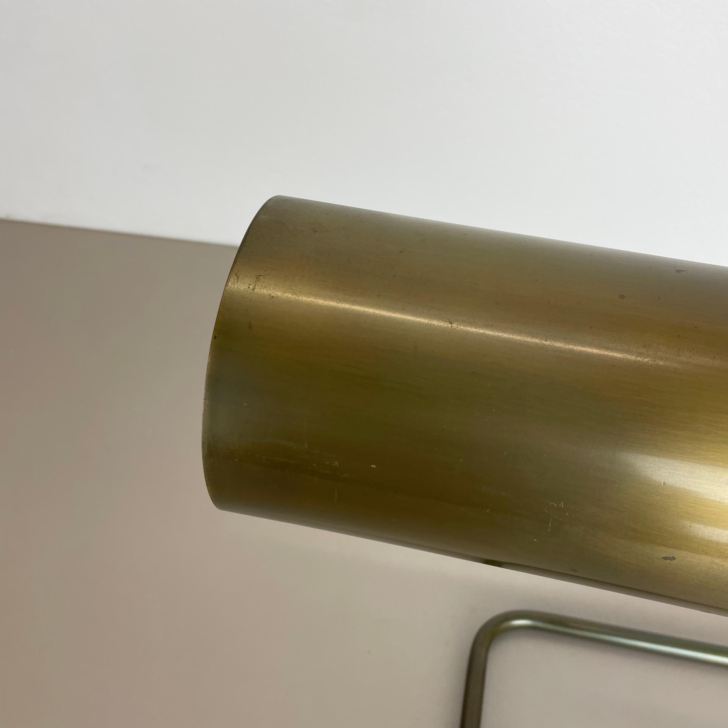 Beautiful Cubic Original Modernist Brass Metal Table Light, Germany, 1970s For Sale 2