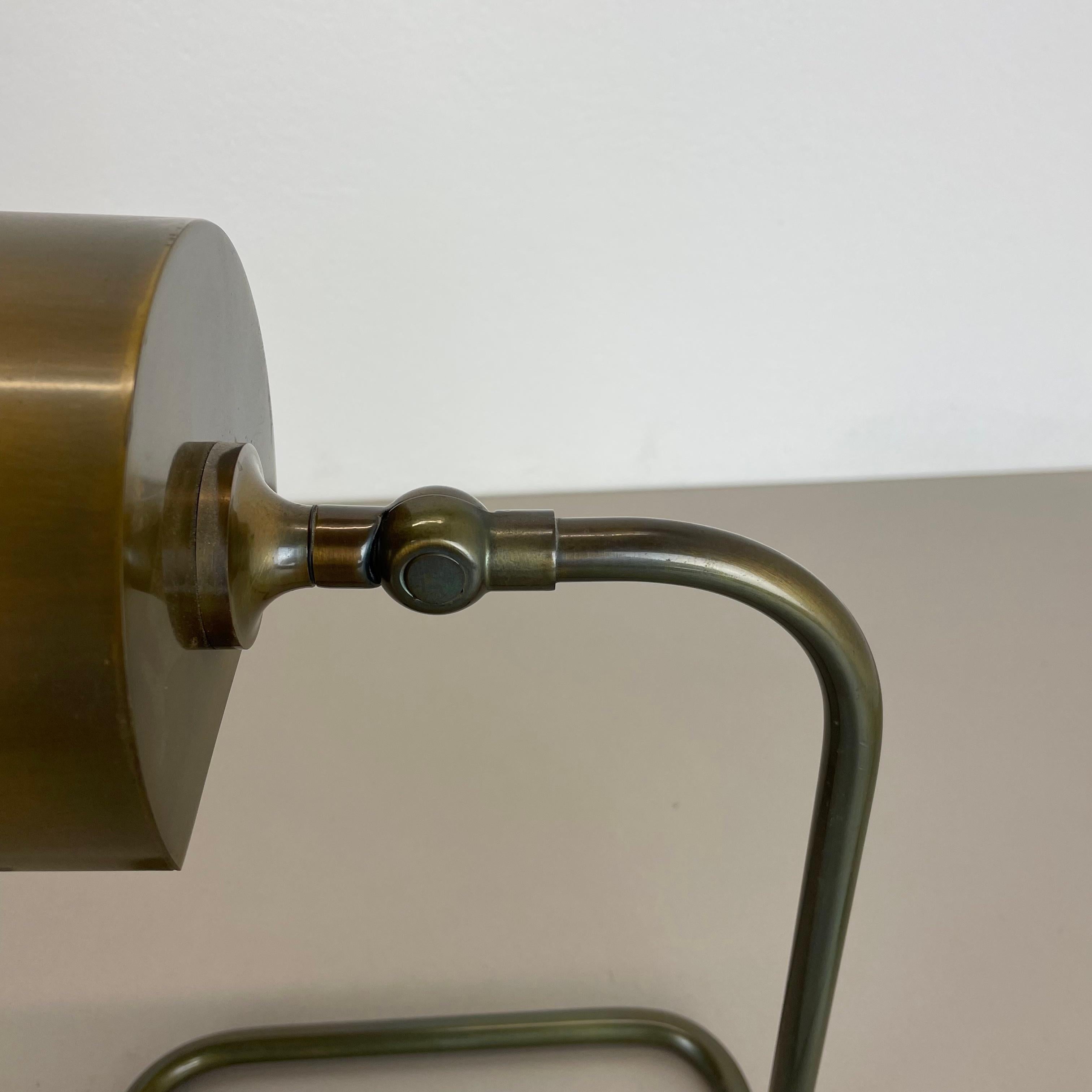 Beautiful Cubic Original Modernist Brass Metal Table Light, Germany, 1970s For Sale 3
