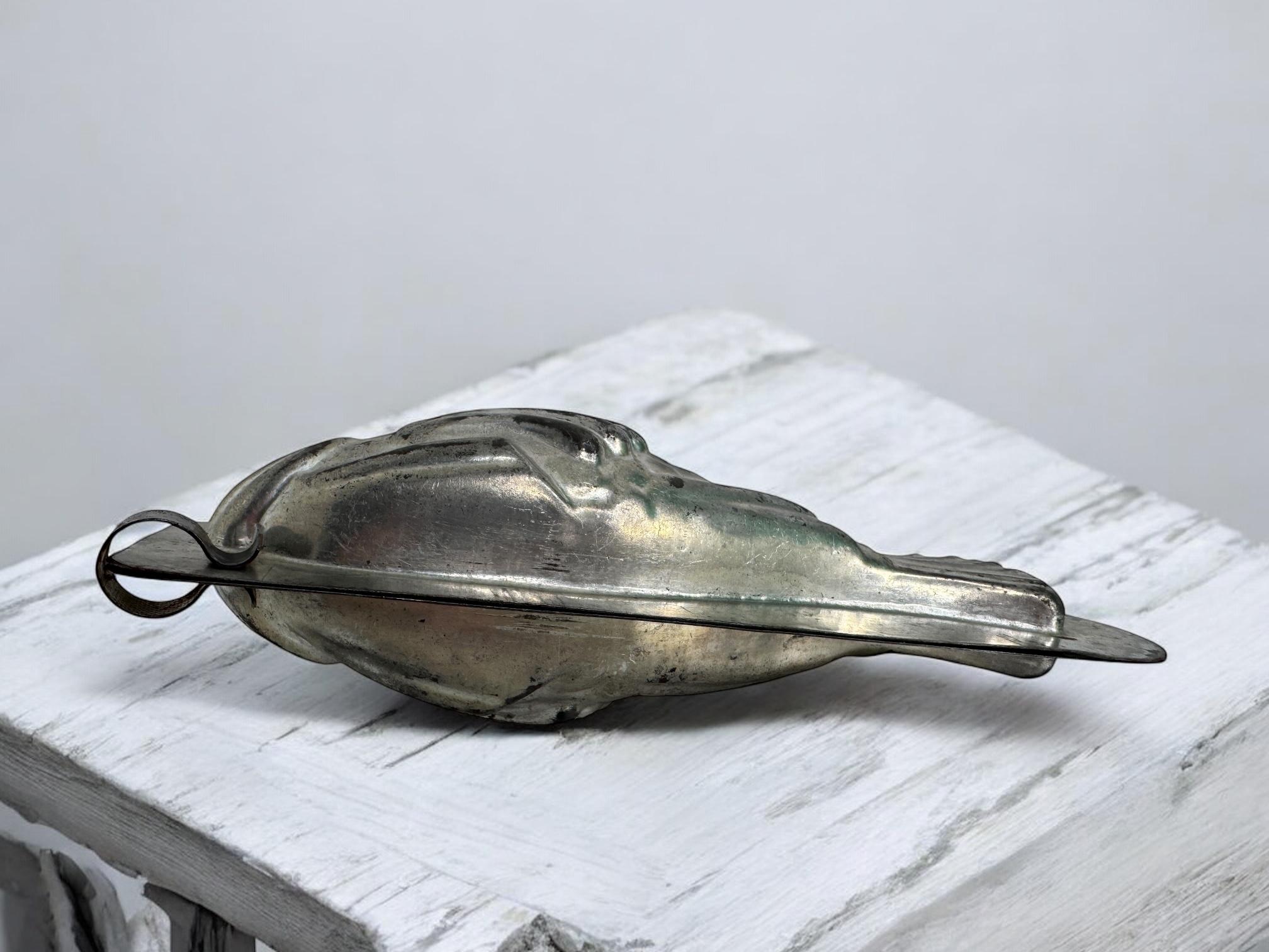 Beautiful Cute Fish Dolphin Chocolate Mold Antique 1920s, France For Sale 5