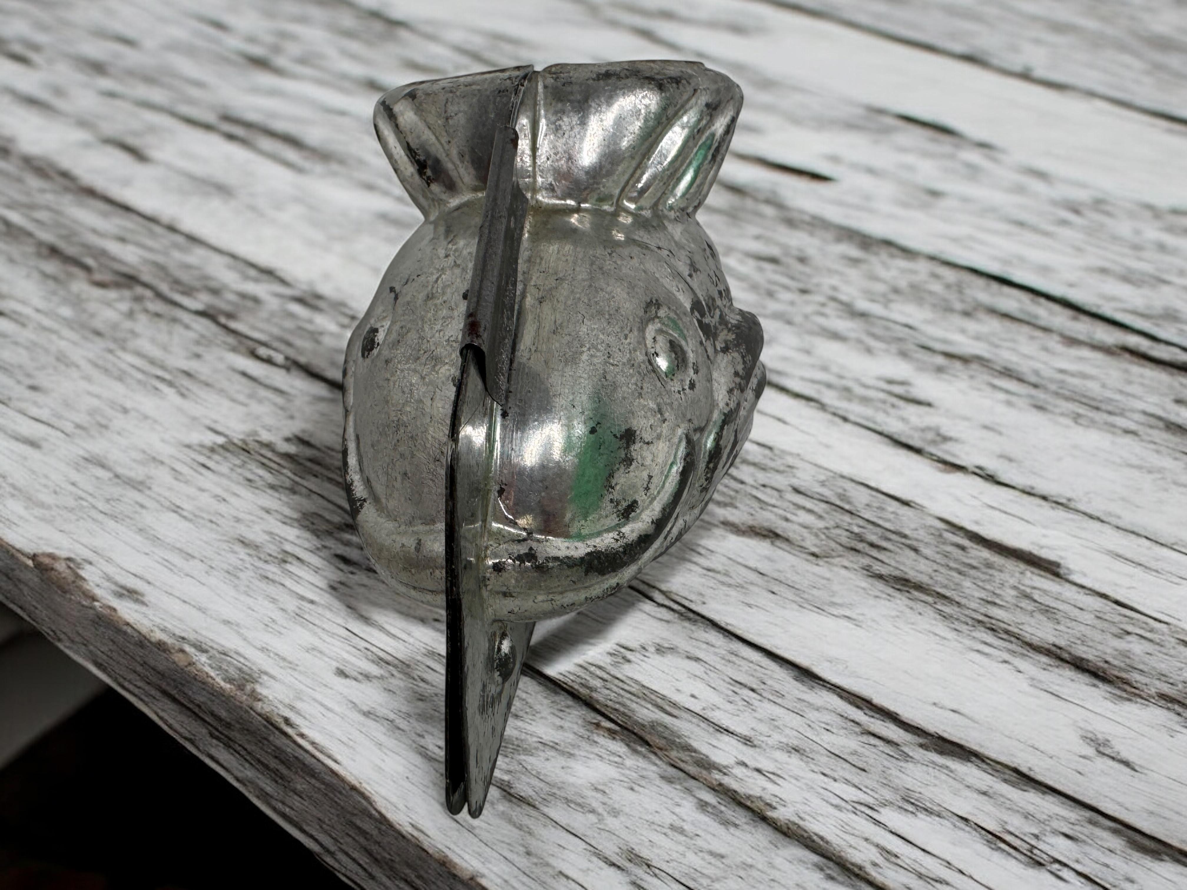 Beautiful Cute Fish Dolphin Chocolate Mold Antique 1920s, France For Sale 6