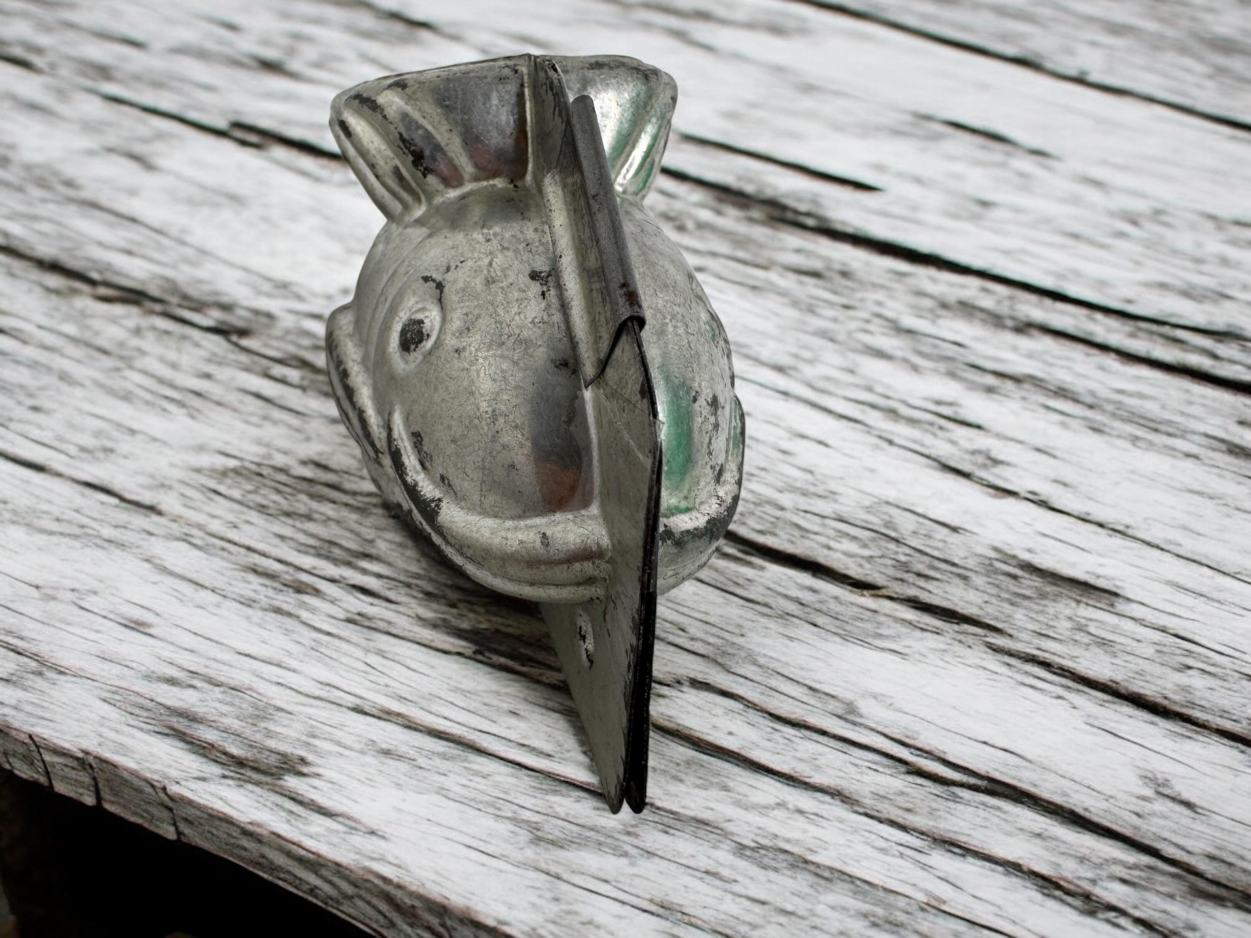 Beautiful Cute Fish Dolphin Chocolate Mold Antique 1920s, France For Sale 7