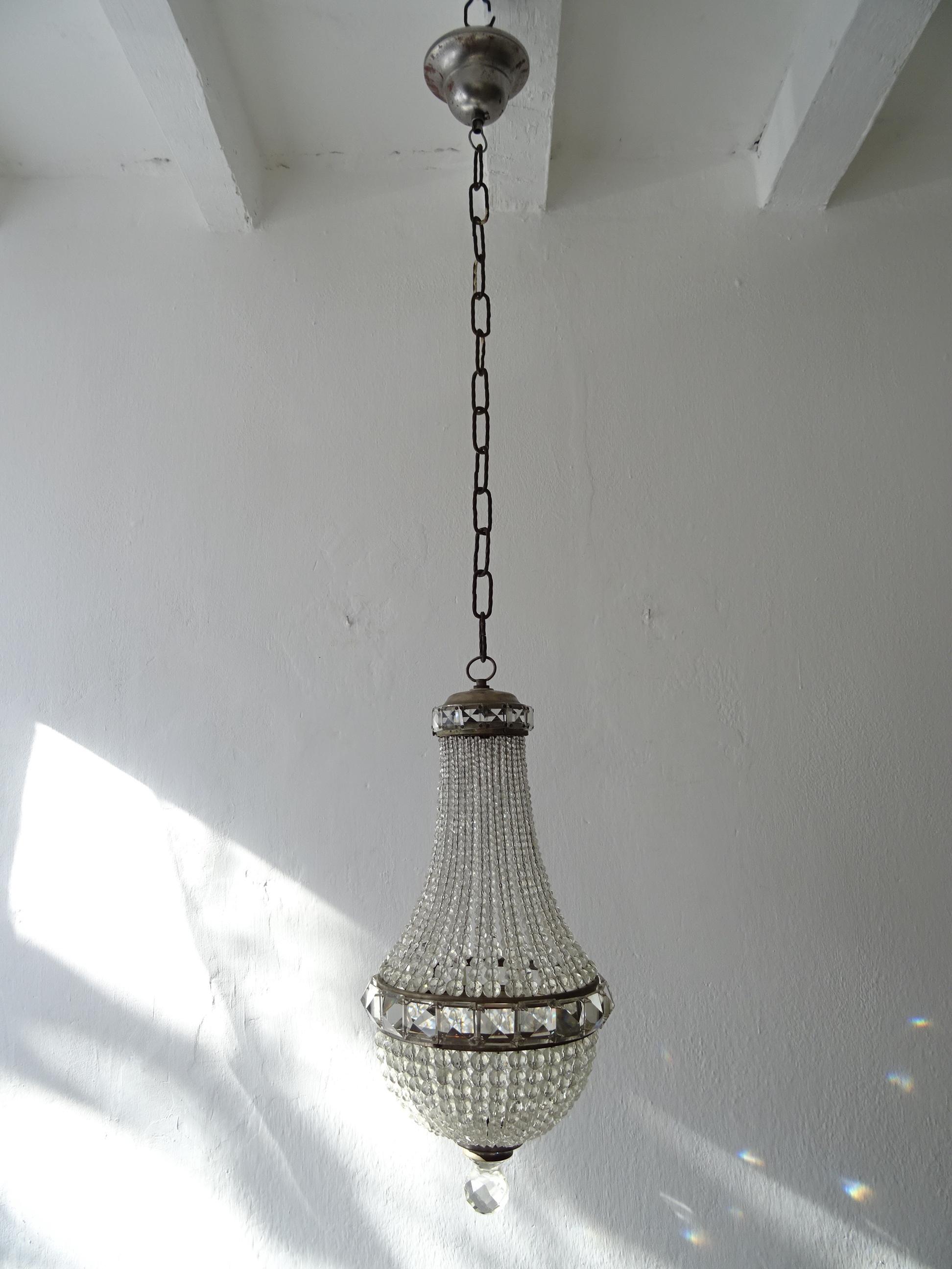 czechoslovakian crystal chandelier antique