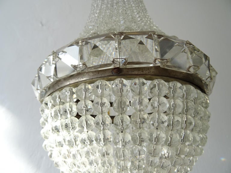 Beautiful Czechoslovakian Crystal Beaded Empire Dome Chandelier circa ...