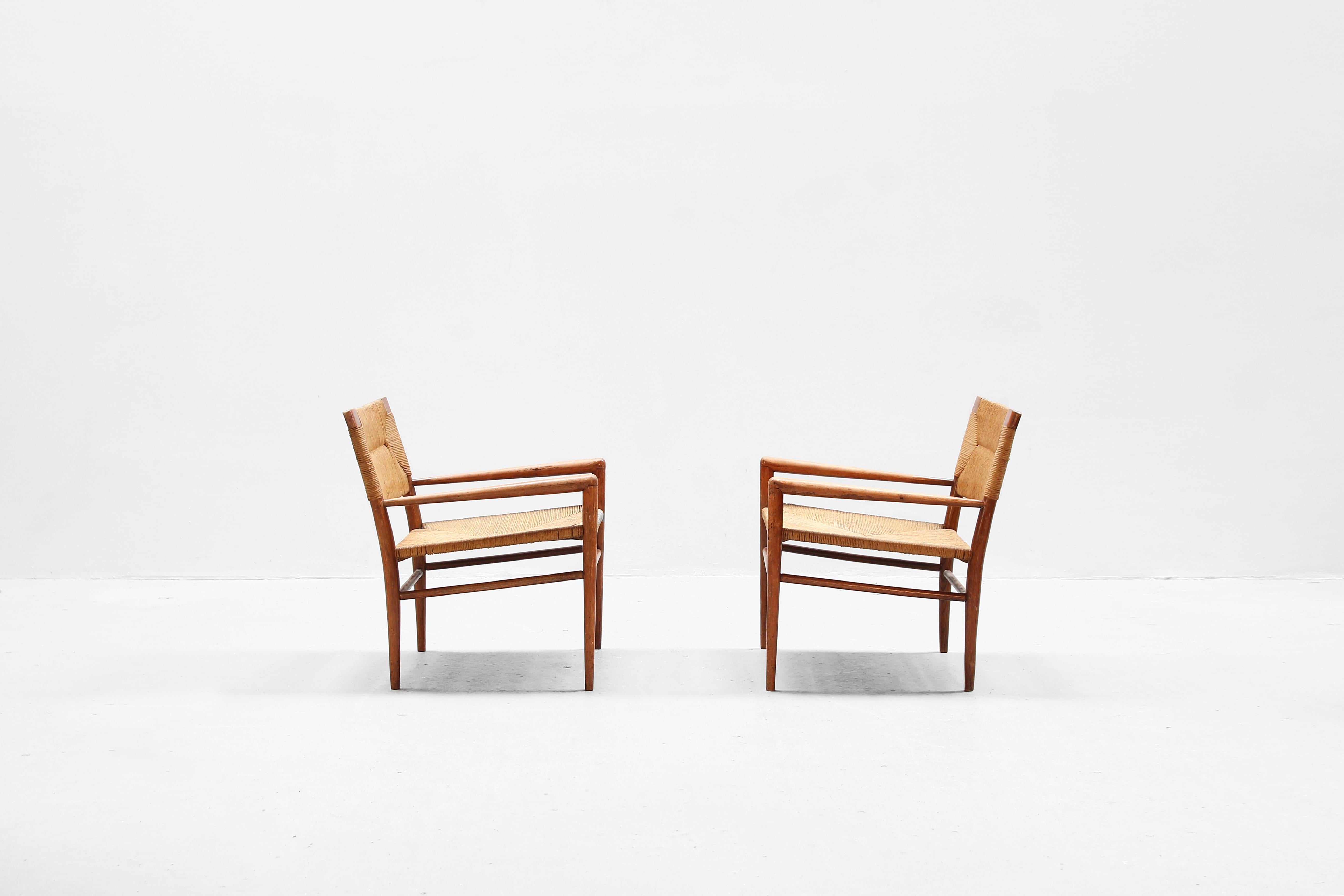 Mid-19th Century Pair of American Lounge Chairs by Mel Smilow for Smilow-Thielle 1950ies