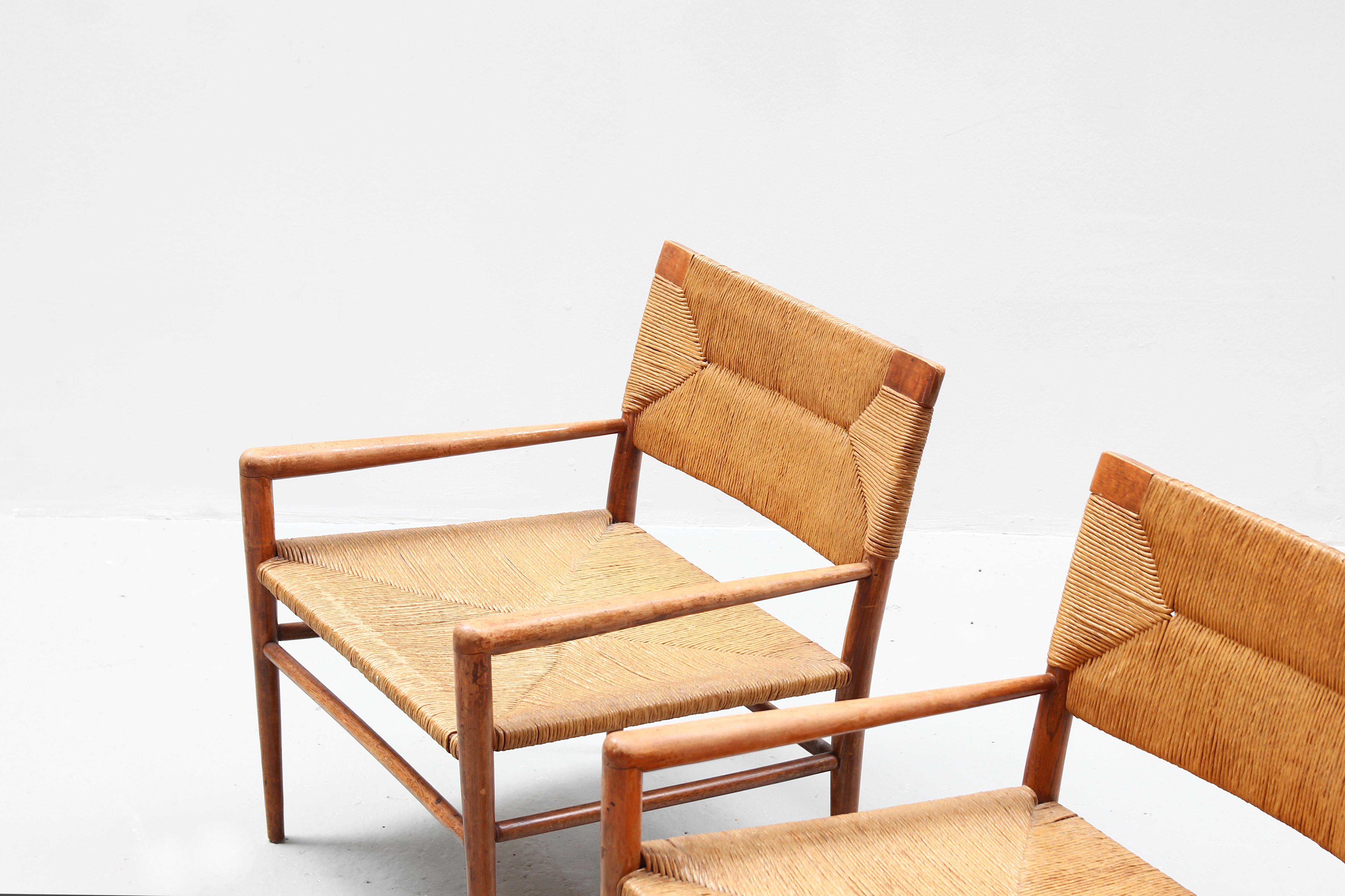 Pair of American Lounge Chairs by Mel Smilow for Smilow-Thielle 1950ies 1