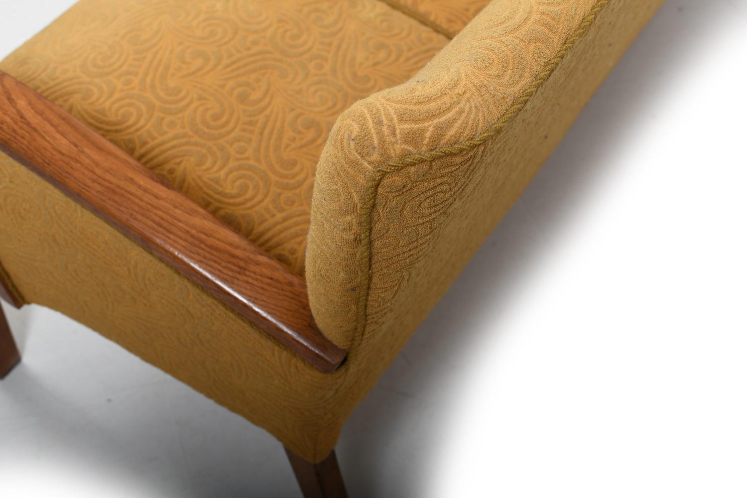 Bellissimo divano danese Art Deco anni '30 in Oak in vendita 3