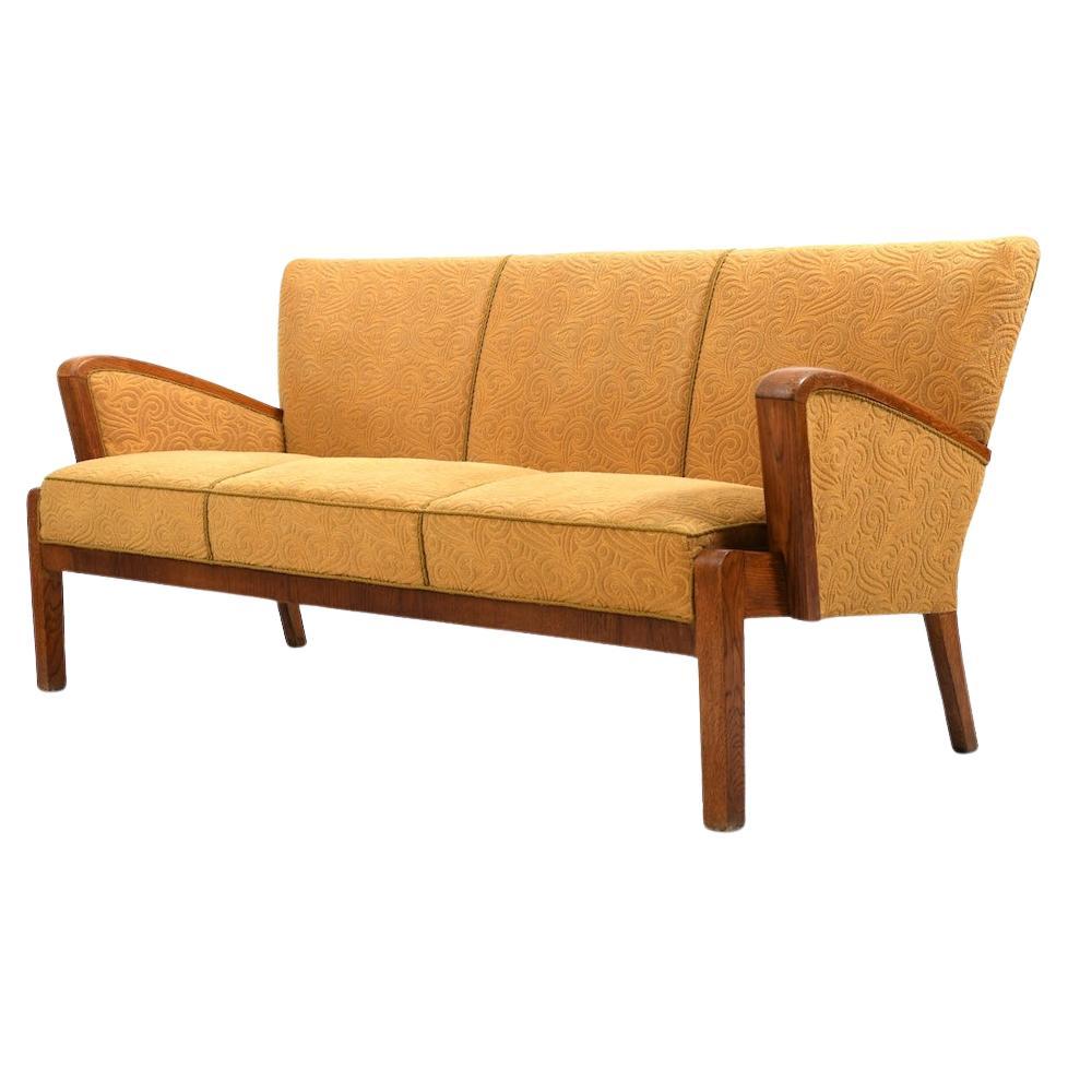Beautiful Danish Art Deco Sofa 1930s in Oak