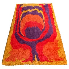 Beautiful Danish Ege Rya wool rug 6' x 9'