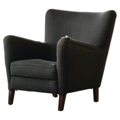 Beautiful Danish Lounge Chair Style of Fritz Hansen's Model 1669, 1940's 