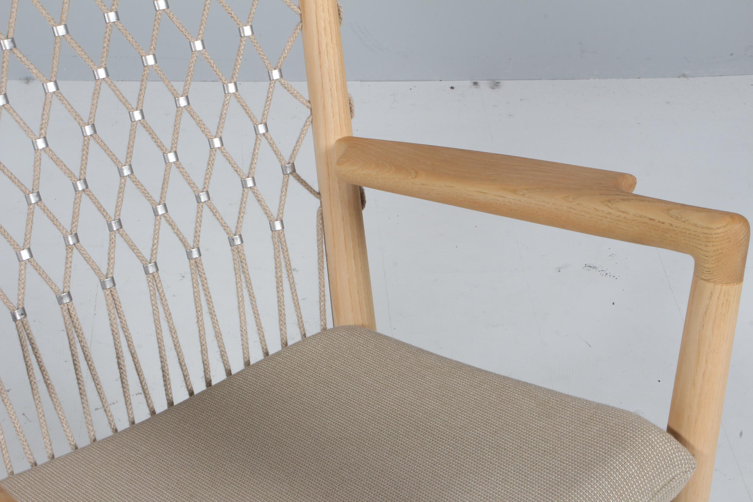 Fabric Beautiful Danish Rocking Chair by Hans J. Wegner for PP Møbler PP 124