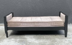 Beautiful Day Bed with Solid Wood Frame and Tufted Cushion