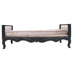 Beautiful Day Bed with Solid Wood Frame and Tufted Cushion