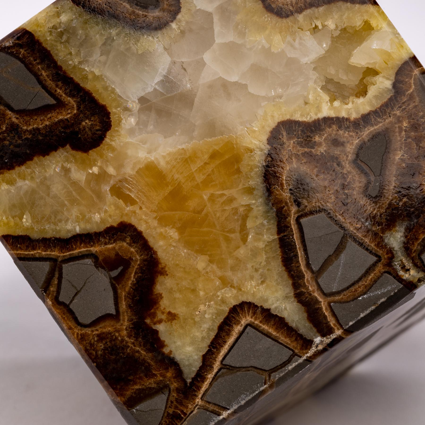 Beautiful Decorative Set of Three Cubes of Septarian from Madagascar 2