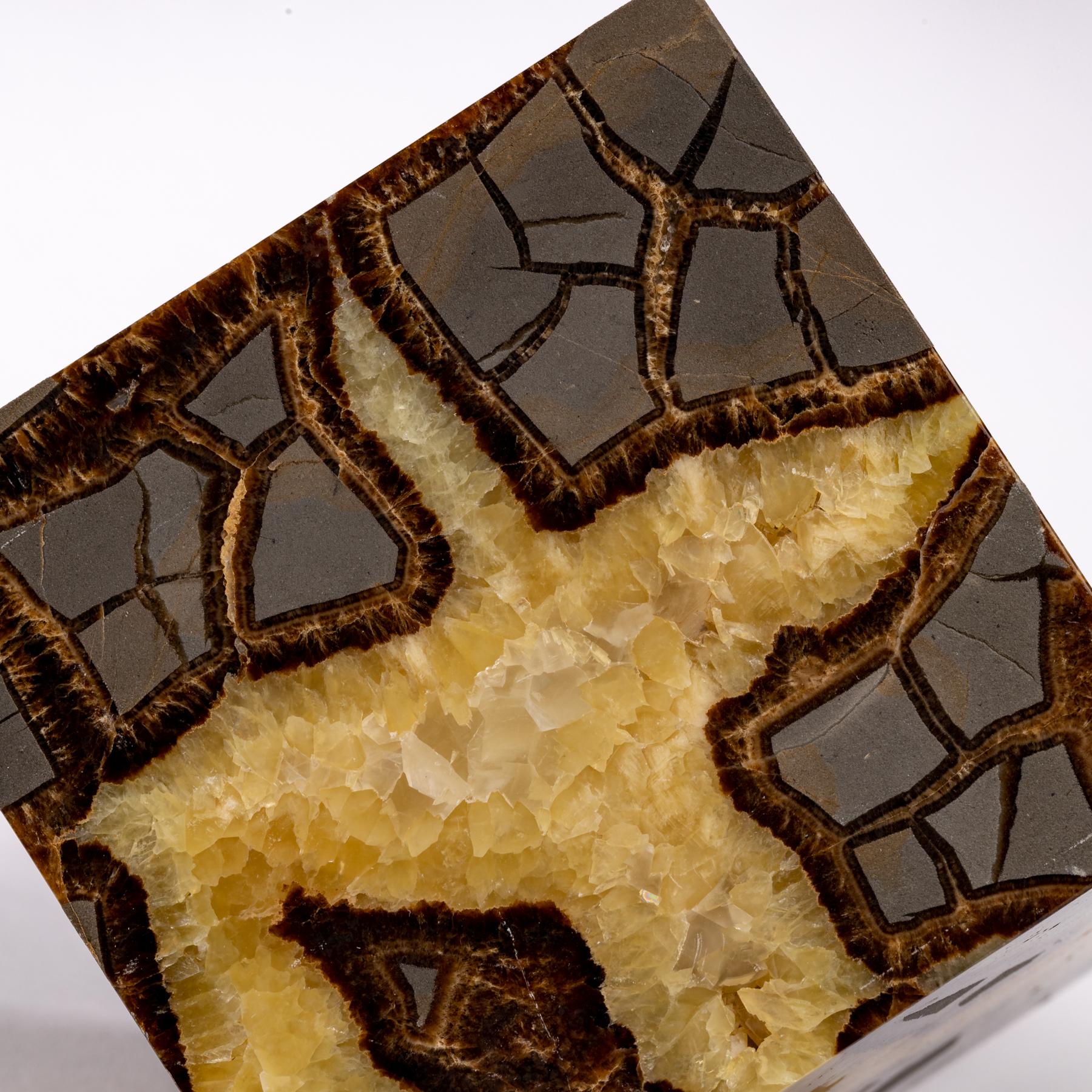 Other Beautiful Decorative Set of Three Cubes of Septarian from Madagascar