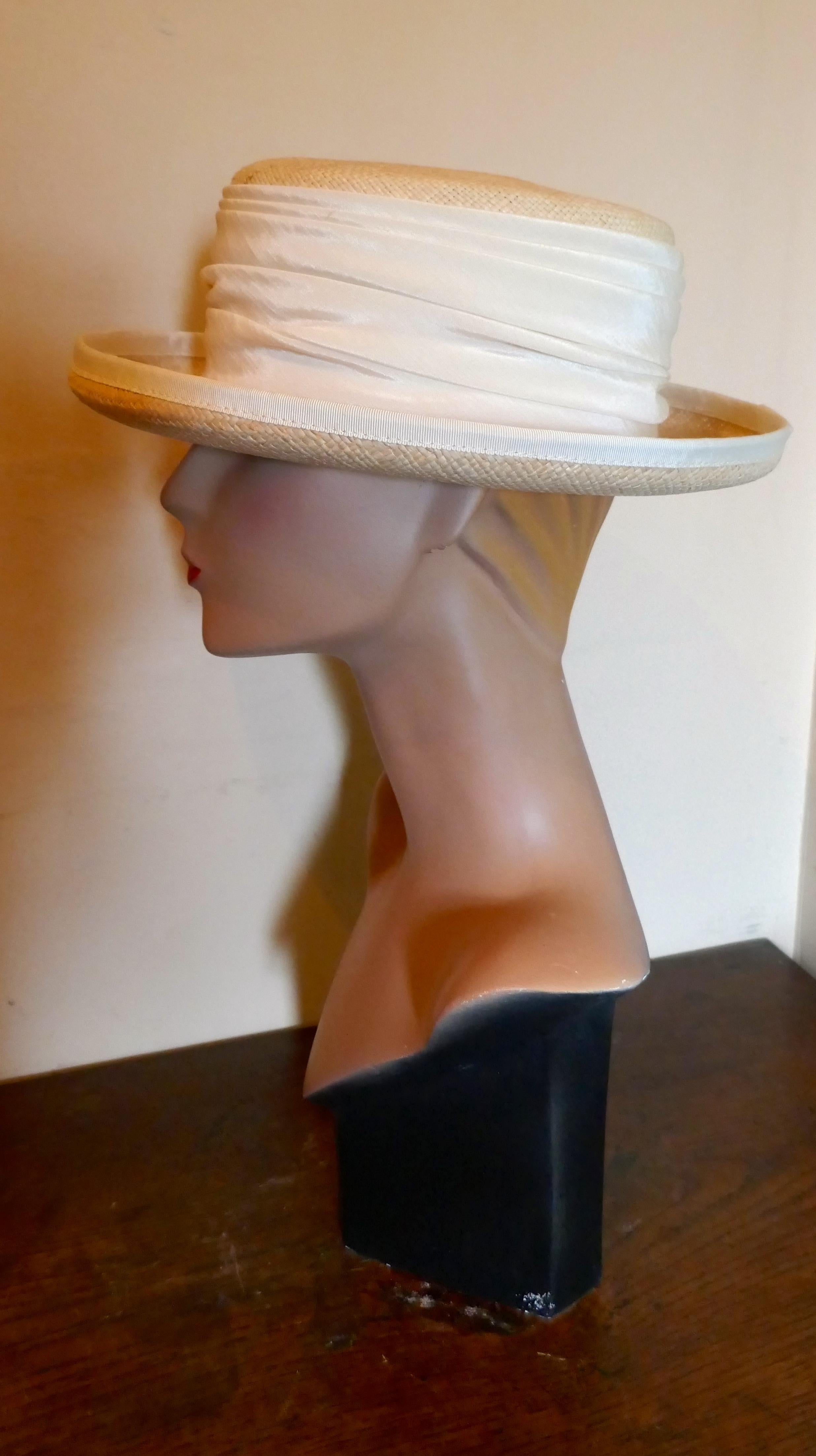 Beautiful Deep Brim Boater Panama Hat by BASKA Design London  1