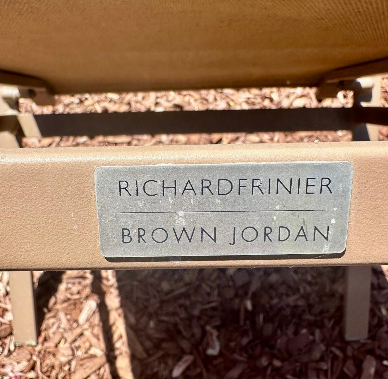Beautiful Designer Patio Set by Brown Jordan designed by Richard Frinier For Sale 2