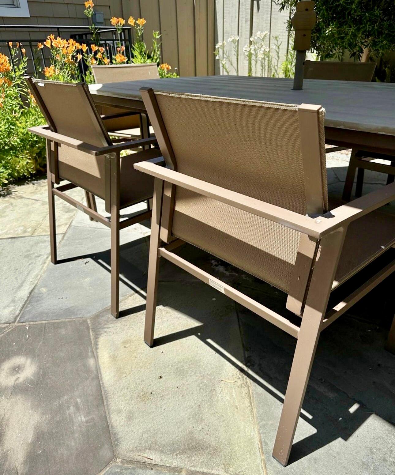 American Beautiful Designer Patio Set by Brown Jordan designed by Richard Frinier For Sale