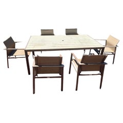 Beautiful Designer Patio Set by Brown Jordan designed by Richard Frinier