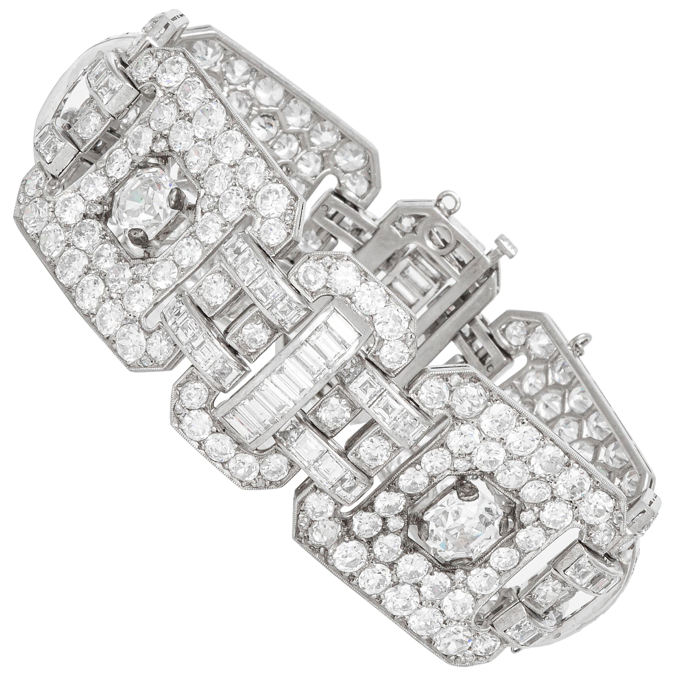 Beautiful Diamond Link Bracelet For Sale